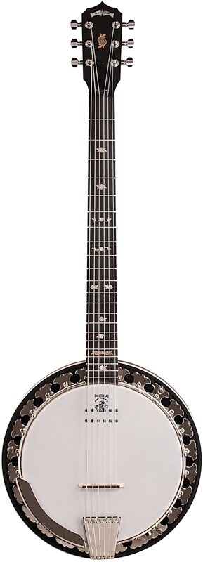 Deering Boston USA Acoustic-Electric Banjo Resonator Guitar, 6-String (with Case), New, Full Straight Front