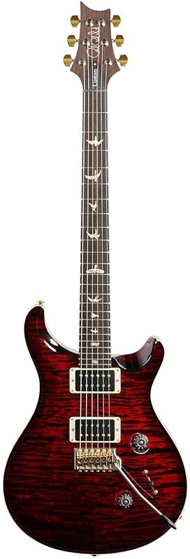 PRS Paul Reed Smith Custom 24 Pattern Thin 10-Top Electric Guitar (with Case), Fire Red Burst, Full Straight Front