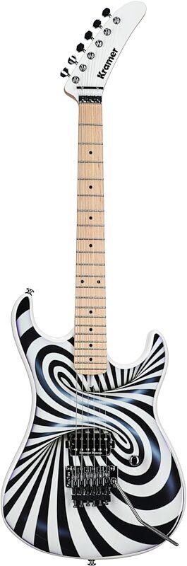 Kramer The 84 Electric Guitar (with Gig Bag), The Illusionist, Custom Graphics, Full Straight Front