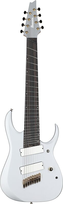 Ibanez RGDMS8 Multi-Scale Electric Guitar, 8-String, Clear Silver Metallic, Full Straight Front
