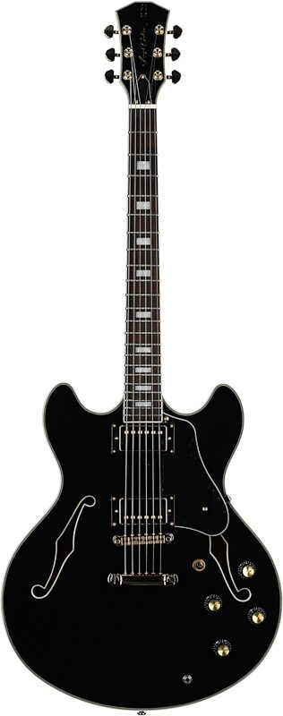Sire Larry Carlton H7 Semi-Hollowbody Electric Guitar, Black, Full Straight Front