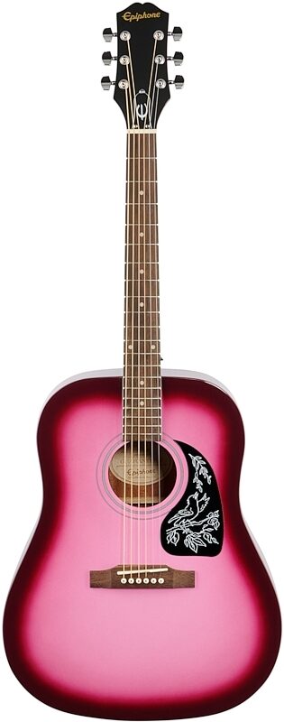 Epiphone Starling Acoustic Player Pack (with Gig Bag), Hot Pink, Blemished, Full Straight Front