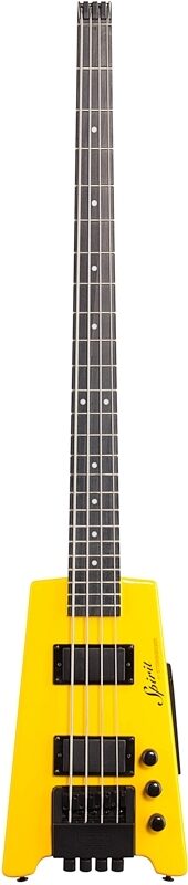 Steinberger Spirit XT-2 Standard Electric Bass (with Gig Bag), Hot Rod Yellow, Full Straight Front