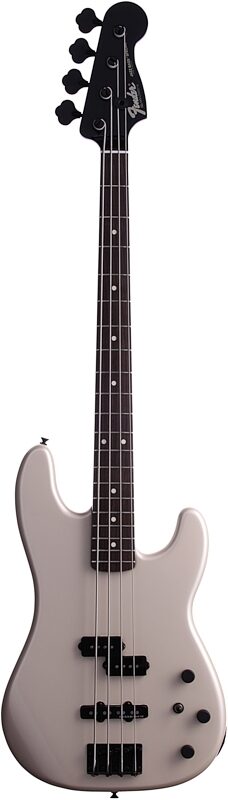 Fender Duff McKagan Precision Electric Bass with Gig Bag, Pearl White, Full Straight Front
