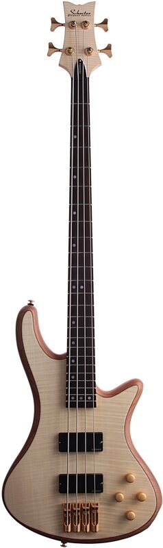 Schecter Stiletto Custom Electric Bass, Natural, Full Straight Front