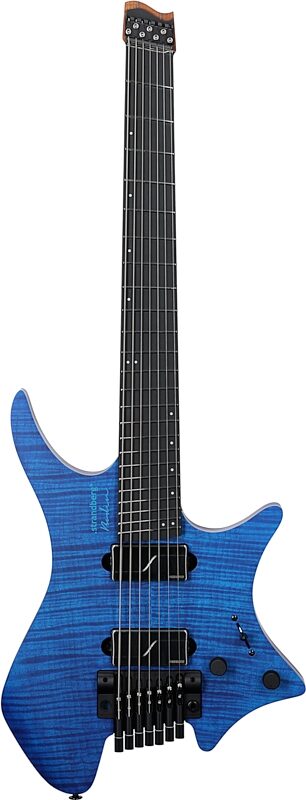 Strandberg Boden Prog NX 7 Electric Guitar, 7-String (with Gig Bag), Deep Blue, Full Straight Front