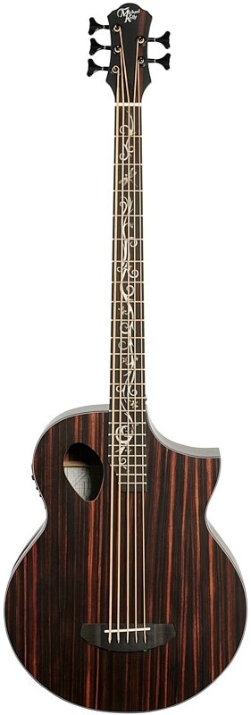 Michael Kelly Dragonfly 5 Acoustic-Electric Bass Guitar, 5-String, Ovangkol Fingerboard, Java, Full Straight Front