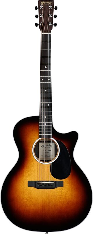 Martin GPC-13E Grand Performance Acoustic-Electric Guitar (with Soft Case), Burst, Full Straight Front
