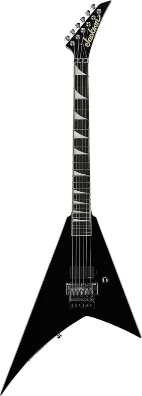 Jackson Limited Edition Pro Plus Pure Metal RR1A Rhoads Electric Guitar (with Gig Bag), Black, Full Straight Front
