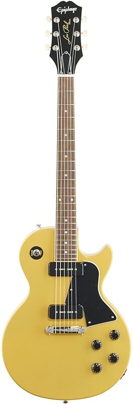 Epiphone Les Paul Special Electric Guitar, TV Yellow, Full Straight Front