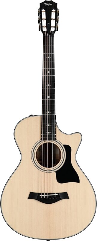 Taylor 312ce 12 Fret Grand Concert Acoustic-Electric Guitar (with Case), New, Full Straight Front