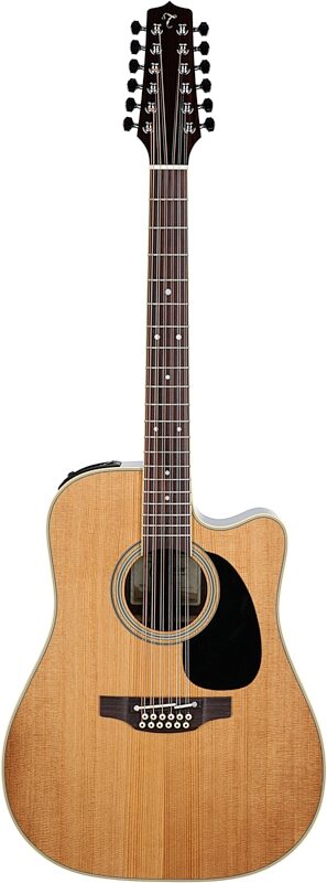 Takamine EF400SCTT Acoustic-Electric Guitar, 12-String (with Case), Natural, Full Straight Front