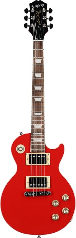 Epiphone Power Player Les Paul Electric Guitar (with Gig Bag), Lava Red, USED, Blemished, Full Straight Front