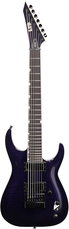 ESP LTD Brian Head Welch SH-7 Electric Guitar, 7-String (with Case), See-Thru Purple, Blemished, Full Straight Front
