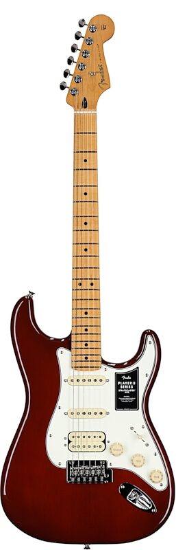 Fender Player II Stratocaster HSS Chambered Mahogany Electric Guitar, Mocha Burst, Full Straight Front