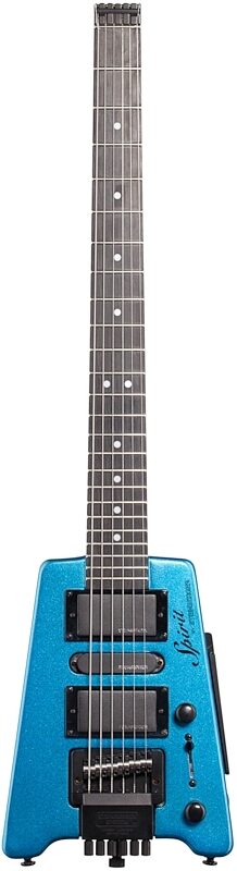Steinberger Spirit GT Pro Deluxe Electric Guitar (with Bag), Frost Blue, Full Straight Front