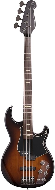 Yamaha BB734A Electric Bass Guitar (with Gig Bag), Dark Coffee Burst, Full Straight Front