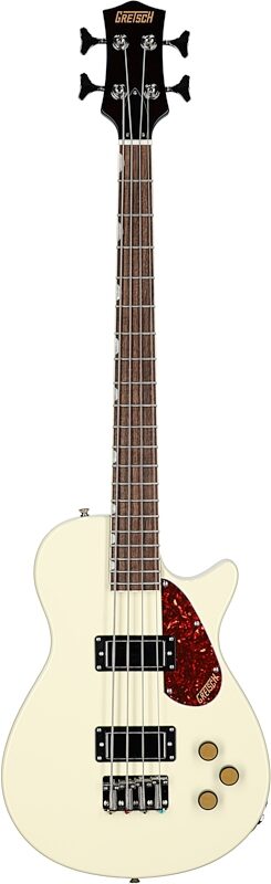 Gretsch Streamliner Jet Club Electric Bass, Vintage White, Full Straight Front