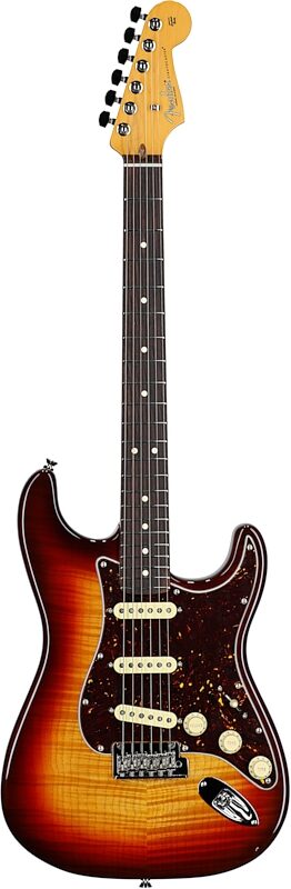Fender 70th Anniversary American Pro II Stratocaster Electric Guitar, Rosewood Fingerboard (with Case), Comet, Full Straight Front
