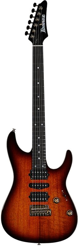 Ibanez AZ47P2K Premium Electric Guitar (with Gig Bag), Dragon Eye Burst, Full Straight Front