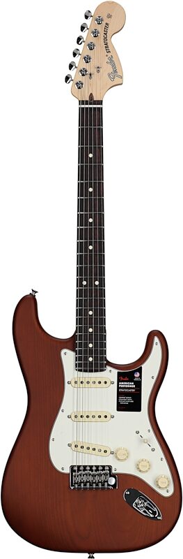 Fender Limited Edition American Performer Timber Stratocaster Electric Guitar, with Rosewood Fingerboard, Sassafras Mocha, Full Straight Front