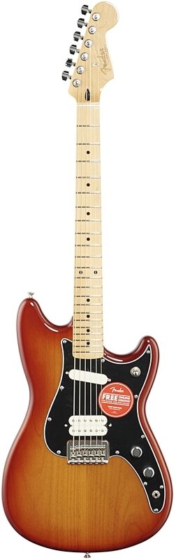 Fender Player Duo-Sonic HS Electric Guitar, Maple Fingerboard, Sienna Sunburst, Full Straight Front