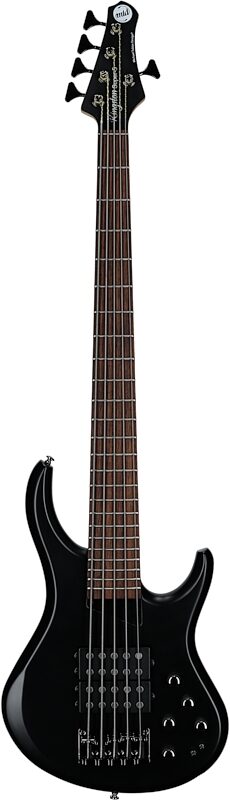 MTD Kingston Super 5 Electric Bass, 5-String (with Laurel Fingerboard), Black, Full Straight Front