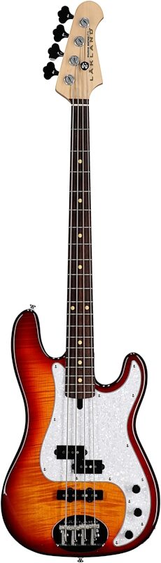 Lakland Skyline 44-64 Custom PJ Deluxe Electric Bass, Honey Burst, Full Straight Front