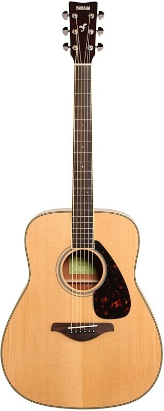 Yamaha FG820 Folk Acoustic Guitar, Natural, Full Straight Front