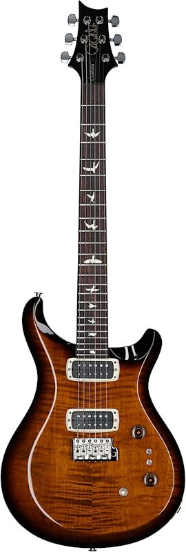 PRS Paul Reed Smith S2 Custom 24-08 Electric Guitar (with Gig Bag), Black Amber, Full Straight Front