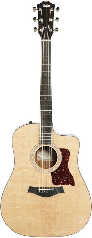 Taylor 210ce Plus Dreadnought Acoustic-Electric Guitar (with Soft Case), New, Full Straight Front