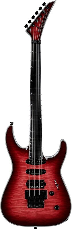 Jackson Pro Plus Soloist SLA3Q Electric Guitar (with Gig Bag), Fuchsia Burst, Full Straight Front
