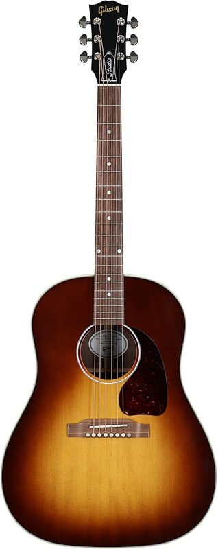 Gibson J-45 Studio Walnut Acoustic-Electric Guitar (with Case), Satin Walnut Burst, Full Straight Front