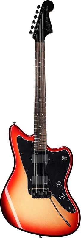 Squier Contemporary Active Jazzmaster HH Electric Guitar, with Laurel Fingerboard, Sunset Metallic, Full Straight Front