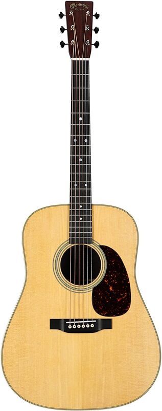 Martin D-28 Reimagined Dreadnought Acoustic Guitar (with Case), Natural, Full Straight Front