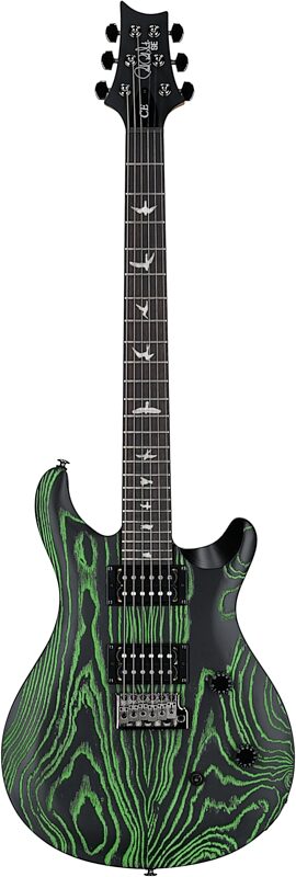 PRS SE Swamp Ash CE24 Sandblasted Limited Edition Electric Guitar (with Gig Bag), Sandblasted Green, Blemished, Full Straight Front