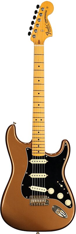 Fender Bruno Mars Stratocaster Electric Guitar, with Maple Fingerboard (with Case), Mars Mocha Gold, Full Straight Front