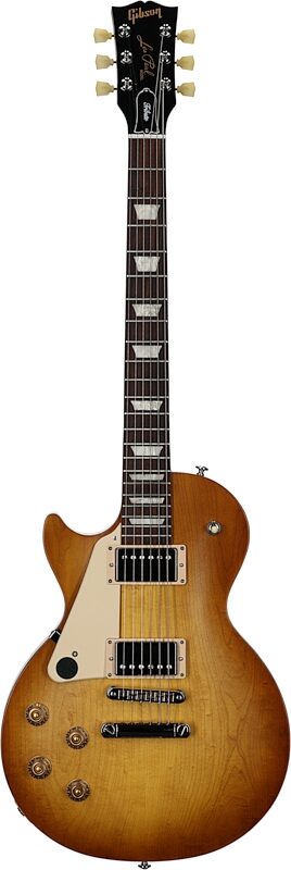 Gibson Les Paul Tribute Left-Handed Electric Guitar (with Soft Case), Satin Honeyburst, Full Straight Front