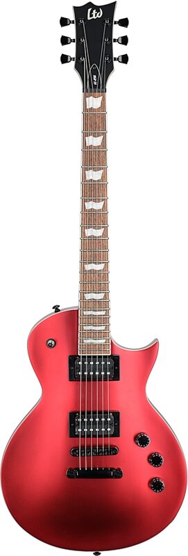 ESP LTD EC-256FM Electric Guitar, Candy Apple Red Satin, Full Straight Front