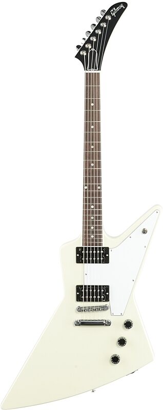 Gibson '70s Explorer Electric Guitar (with Case), Classic White, Full Straight Front