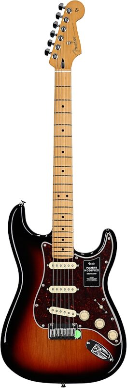 Fender Player II Modified Stratocaster Electric Guitar, Maple Fingerboard (with Gig Bag), 3-Tone Sunburst, Full Straight Front