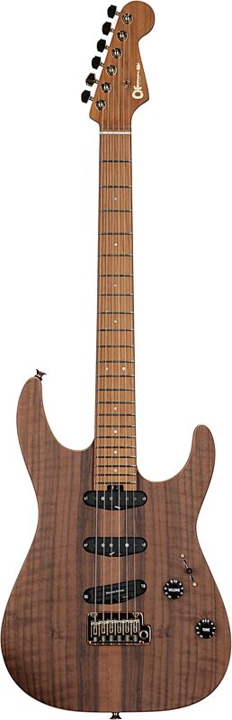 Charvel Pro Mod DK22 SSS 2PT CM Electric Guitar, Natural Walnut, Full Straight Front