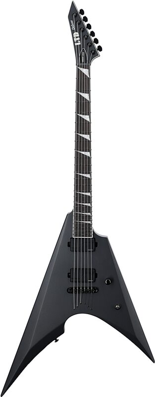 ESP LTD Arrow-1000NT Electric Guitar, Charcoal Metallic Satin, Full Straight Front