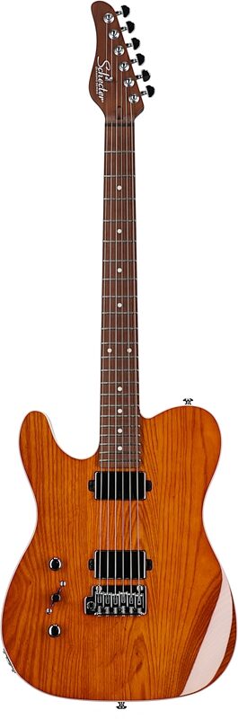 Schecter PT Van Nuys Electric Guitar, Left-Handed, Gloss Natural Ash, Full Straight Front