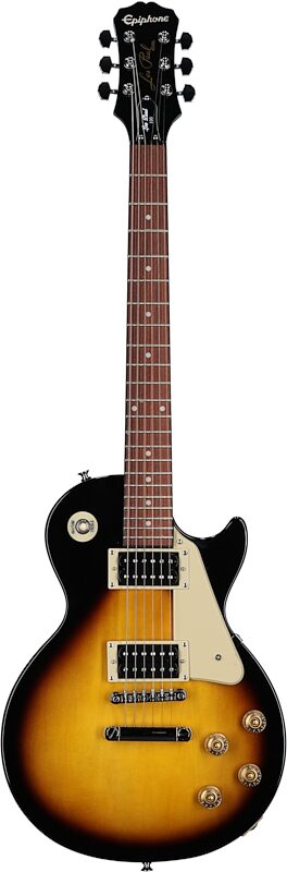 Epiphone Les Paul 100 Electric Guitar, Vintage Sunburst, Full Straight Front