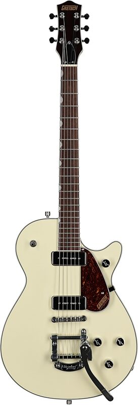 Gretsch G5210T-P90 Electromatic Jet Two 90 Single-Cut Electric Guitar, Vintage White, Full Straight Front
