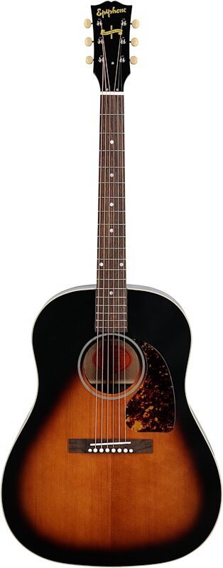 Epiphone 1942 Banner J-45 Acoustic-Electric Guitar (with Case), Vintage Sunburst, Full Straight Front