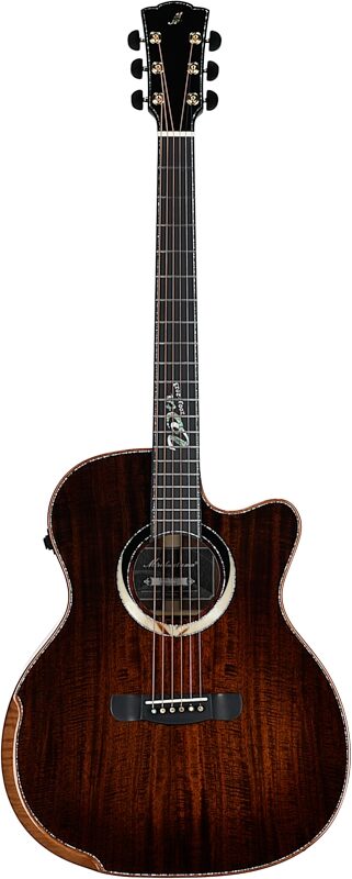 Merida Gloria V Grand Auditorium Acoustic-Electric Guitar (with Gig Bag), New, Full Straight Front