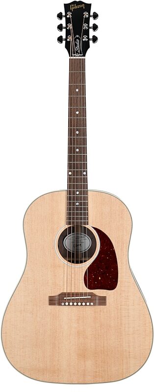 Gibson J-45 Studio Walnut Acoustic-Electric Guitar (with Case), Satin Natural, Full Straight Front