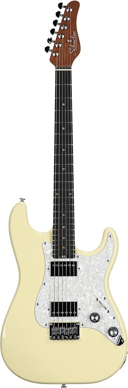 Schecter Jack Fowler Traditional Hardtail Electric Guitar, Ivory, Full Straight Front